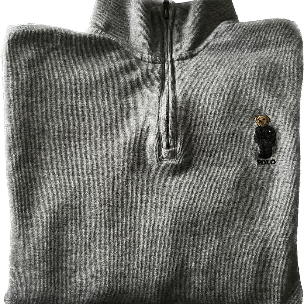 Polo by Ralph Lauren Gray Half-Zip Men's Shirt